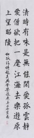 【来自作者本人，保证真迹】山东舜源书画艺术院院士，当代书法名家朱老师亲笔手写行书书法作品《将赴吴兴登乐游原一绝》SF6291