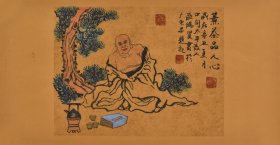 【100%纯手绘字画】中国国画艺术书画院院士欧阳老师原创作品《煮茶品人心》RW1195，其作品风格清雅，笔法自然灵动，意境悠远，回味无穷，得到广大买家的认可。