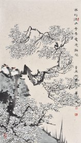 【收藏推荐 保证真迹 提供合影】吉林美协会员、中央美院花鸟画名家 朱老师原创花鸟画梅花作品《客行漫山雪香处是梅花》HN16211