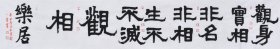 【真迹字画，来自本人】国家一级美术师、中国书画家协会会员、中国书画院研究生乔老师书法作品《观身实相》SF4423，长卷（197×34CM）