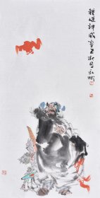 【九年老店，六千好评，作品取自画家本人，终身保真】保定市美协名家王老师写意人物画《钟馗神威》RW1229，作品画格调高雅，含苍带润的笔墨里无不体现一种大气和灵动之感。