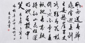 【九年老店，六千好评】【取自本人 终身保真】山东舜源书画艺术院院士，当代书法名家朱老师亲笔手写行书书法作品《卜算子咏梅》SF5763