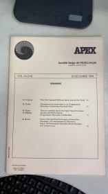 APEX Societe Belge de Malacologie 比利时软体动物(贝类) 学会会刊 英文版 Vol 14 (3-4) 1999