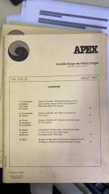 APEX Societe Belge de Malacologie 比利时软体动物(贝类) 学会会刊 英文版 Vol 9 (2-3) 1994