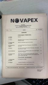NOVAPEX - Quartly of the Belgian Malacological Society  比利时软体动物(贝类) 学会季刊 英文版 Vol 1.(1) 2000