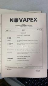 NOVAPEX - Quartly of the Belgian Malacological Society  比利时软体动物(贝类) 学会季刊 英文版 Vol 2. (1) 2001