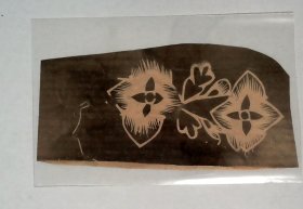 老熏样，收集于烟台蓬莱，剪纸门类, 花卉纹”