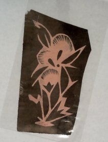 老熏样，收集于烟台蓬莱，剪纸门类, “花卉纹 ”