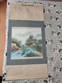 中国彩色山水画立轴 之四