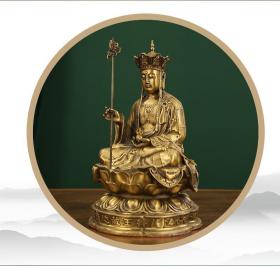 纯铜 地藏王菩佛像
