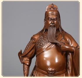 紫铜 关公 武财神摆件 （100CM）