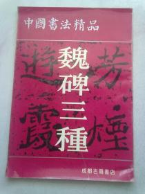 中国书法精品《魏碑三种》【1996年8月一版一印】8开平装本