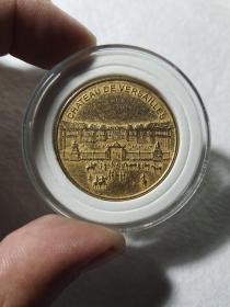法国纪念章 凡尔赛城堡 法国博物馆和城堡博物馆 大铜章 直径33.9mm 赠钱币保护盒