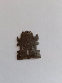 明清左右 鱼形刻花铜挂饰 铜拉手 铜饰品 品相如图，请自鉴 铜杂件