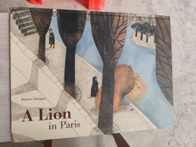 意大利插画师Beatrice Alemagna绘本A Lion in Paris 精装大开