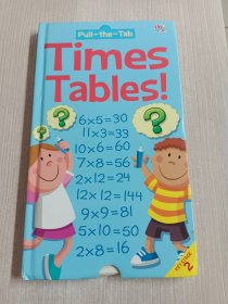 Pull-the-Tab Times Tables 數(shù)學(xué)乘法學(xué)習(xí) 兒童抽拉英語啟蒙紙板書 機關(guān)書