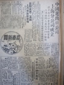 大公报上海版1951年3月17日郭沫若第一届和平理事会的成就。上海市土产会议今天开幕土产展览会筹委会成立。慰劳中朝战士救济朝鲜难民全国捐款逾八百三十亿。上海市公安局管理信鸽暂行规则。拥护绿茶改进红茶。火腿腌腊业第一集团集资运销金华火腿。宗教界救济界归国华侨等昨盛会欢迎志愿军代表。记沪郊地主的剥削花样。华东机电工厂生产介绍专刊。中国进出口公司上海分公司成立。茶叶南腿北腿火腿腌腊南北货海味土特产价格。