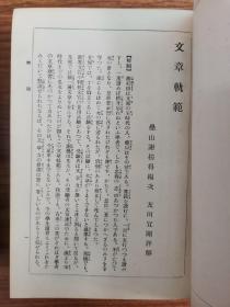 详解全译汉文丛书第五卷文章轨范、第六卷续文章轨范两册（精装版权票）