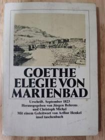 Goethe Elegie von Marienbad