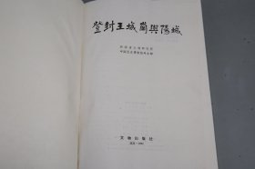 《登封王城岗与阳城》（精装 护封）1992年一版一印 品好※ [带插图 文物考古学 上古史 先秦史 夏商周文明 研究文献：夏朝 禹都、龙山 二里头 二里岗文化 二期三期墓葬、周代 西周 东周铸铁遗址 青铜器 陶器]