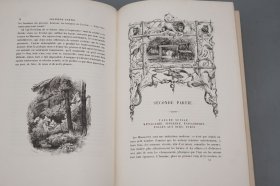 《植物园》（法文原版 精装 第一卷）1842年 清代道光时期版★ [彩色手绘 铜版画、大量 木版画原作（中国人？肖像一幅）大开本厚册 三面刷金 《Le Jardin des Plantes》西文古书收藏 西方法国历史文化 自然科学 动物学 植物学 生物学（草木鸟类 鸟兽花木 野生动物 狮子老虎 大象犀牛 斑马麋鹿 小狗犬类） 绘画艺术 园林园艺 林学医学 研究文献]