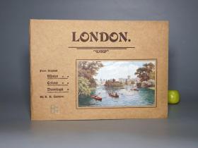 【英文原版】《伦敦景观》（英国原版）早期老版 稀见 品好※ [《Views of London from Original Water Colour Paintings /Drawings》彩色风景图册 老画册图录 照片资料 西方欧洲名胜古迹 旅游导游 考古游记 地方志 文化文明：英格兰古城 哥特风格 古建筑艺术 中世纪城堡：圣保罗大 威斯敏斯特教堂 伦敦塔桥 泰晤士河 特拉法尔加广场 议会]