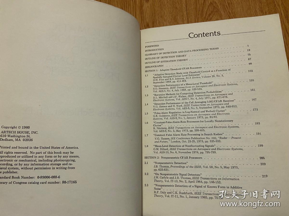 【英文原版】Automatic Detection and Radar Data Processing 自动探测和雷达数据处理