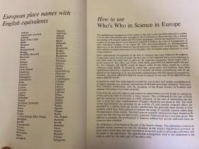 【英文原版】Who`s Who in Science in Europe 欧洲科学名人录 第1-4卷全
