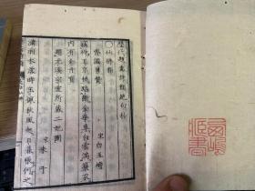 文化丁丑年（1817年）和刻本《历代题画诗类绝句抄》上下两册全，收录题画用五六七言绝句662首，全汉文诗句，小开本