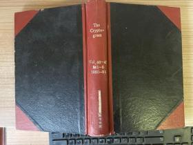 《THE CRYPTOGRAM-THE OFFICIAL JOURNAL OF THE AMERICAN CRYPTOLOGRAM ASSOCIATION（密码杂志-美国密码协会官方期刊）》1980年.1981年各1-6期全，24开精装合订本；罕见密码学刊物