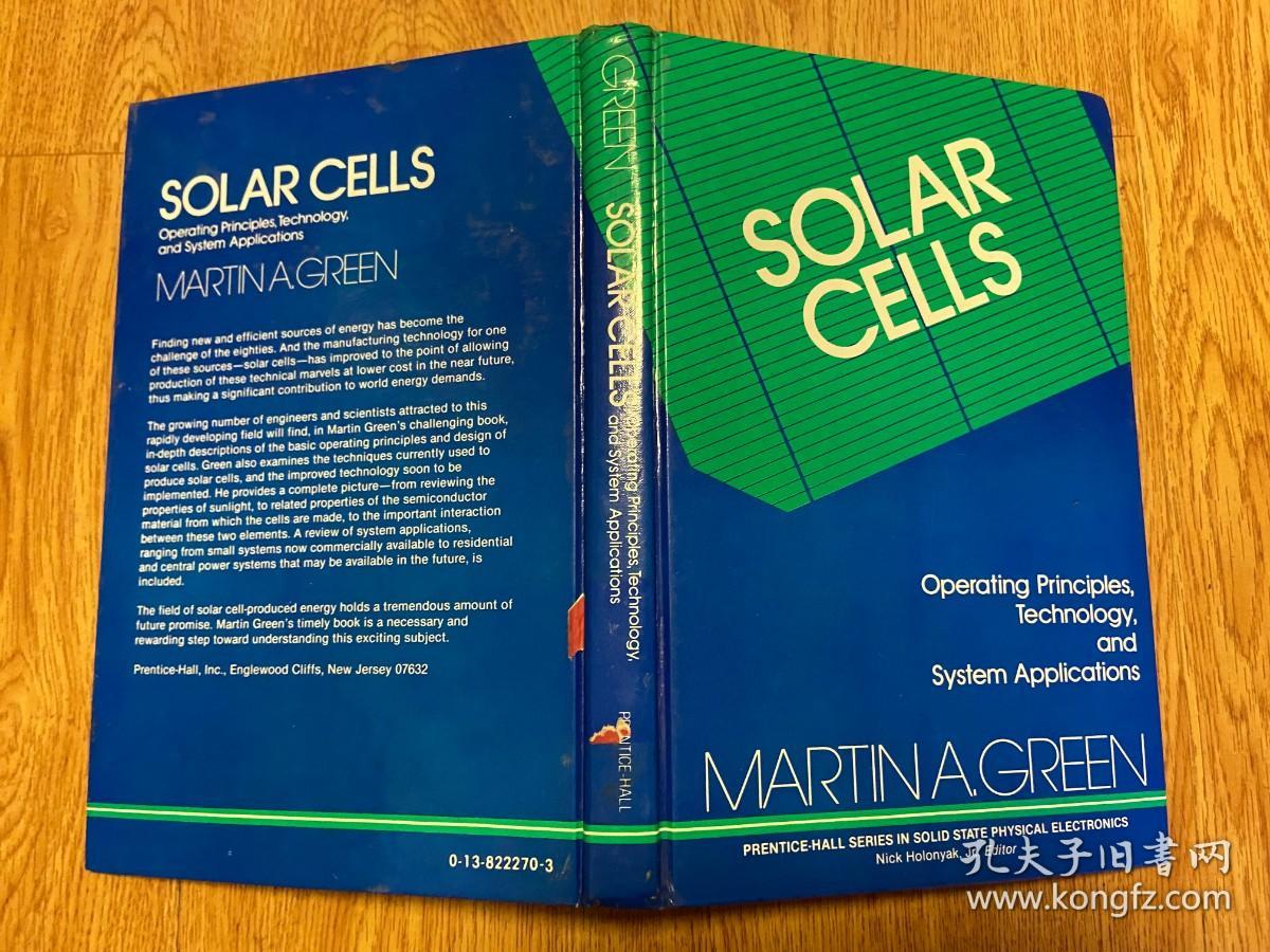 【英文原版】Solar Cells:Operating principles, Technology and System Applications 太阳能电池：工作原理、技术和系统应用