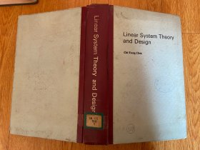 Linear System Theory and Design 线性系统理论和设计