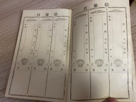 1926年日本埼玉县宝泉寺发售的《名册》一本，经折帖空白未记录