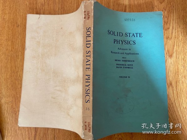 SOLID STATE PHYSICS 固态物理学 《研究和应用进展》第35卷