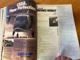 Jane's Defence Weekly（简氏防务周刊） 1986年共38期（VOL.5 NO.14-26+VOL.6 NO.1-25），大16开精装合订三册，英文原版