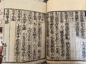 清中期和刻本《易经（周易）》《书经》各两册全，共四册，大本大字精印