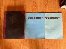 SEA POWER 美国海权杂志  1986年第1-13期（缺第9期） 大16开精装合订本