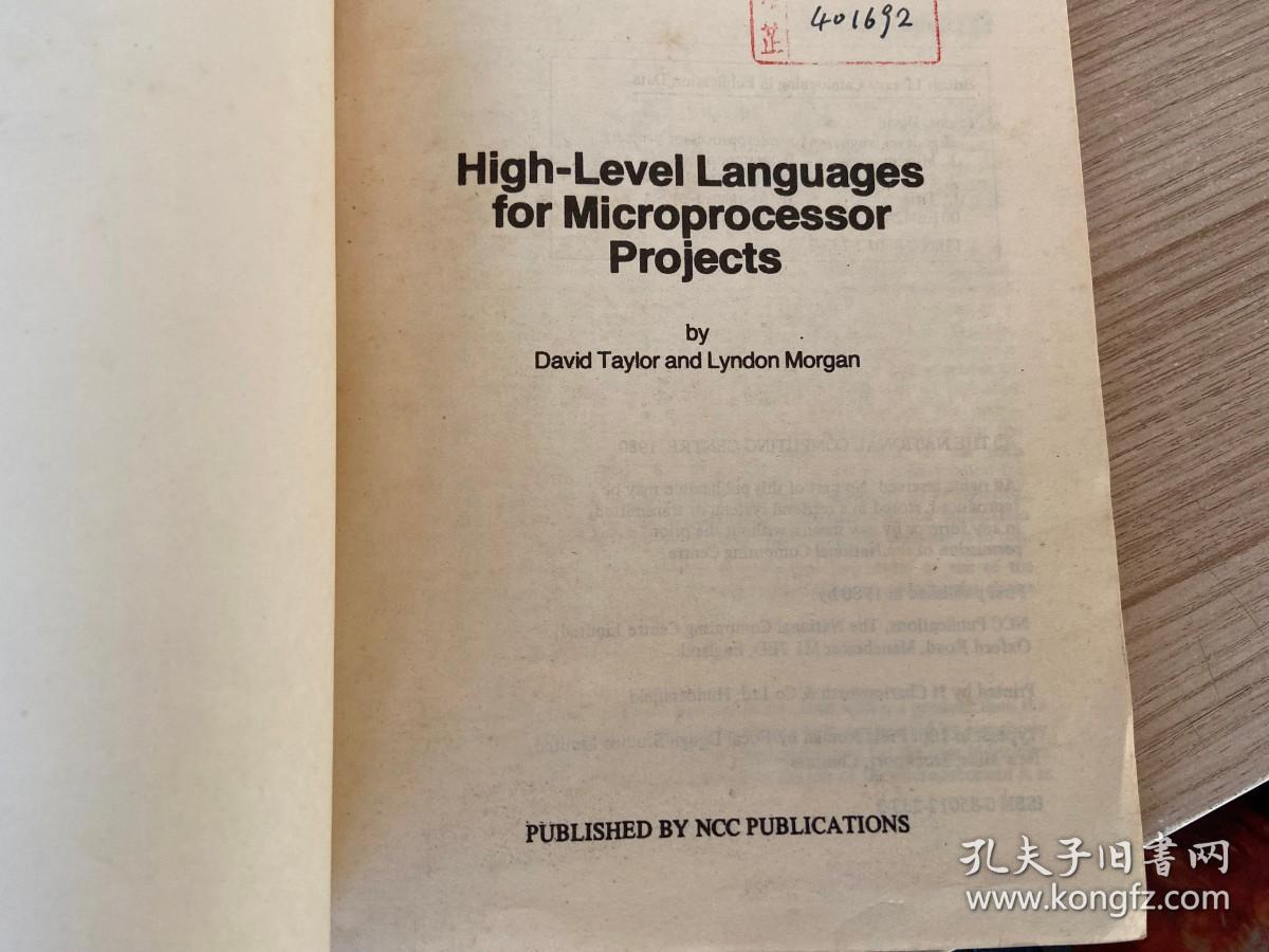 High-Level Languages for Microprocessor Projects 微处理机体系可用的高级语言
