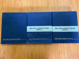 【英文原版】Who`s Who in Science in Europe 欧洲科学名人录 第1-4卷全