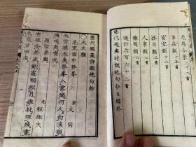 文化丁丑年（1817年）和刻本《历代题画诗类绝句抄》上下两册全，收录题画用五六七言绝句662首，全汉文诗句，小开本