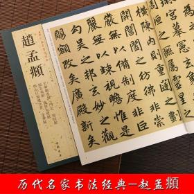 赵孟頫 三门记闲居赋洛神赋前后赤壁赋归去来辞 历代名家书法经典 毛笔软笔练字帖 附简体旁注 中国书店