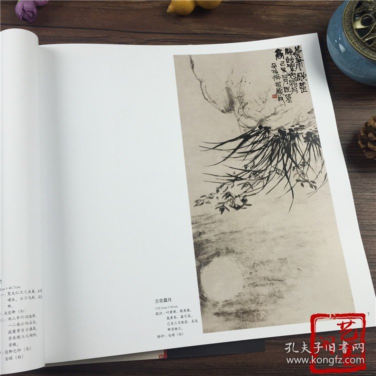 吴昌硕精选画集 水墨花卉画册 大写意花鸟梅兰竹菊作品国画临摹书