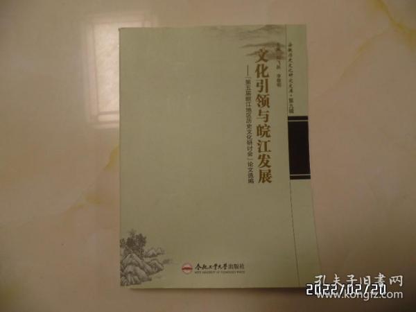 安徽历史文化研究文库·第九辑：文化引领与皖江发展（16开，详见图S）