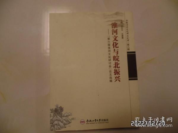 安徽历史文化研究文库.第八辑：淮河文化与皖北振兴（16开，详见图S）