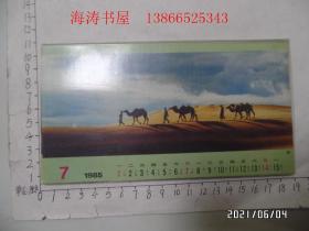 1985年艺术摄影台历（连封面共13张，尺寸：18.5*10厘米，详见图S）