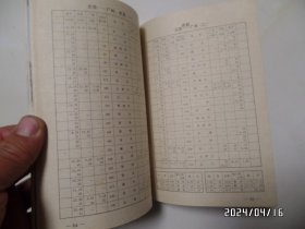 铁路旅行手册：旅客列车时刻表（32开，1982年印刷，封面靠书脊上部处稍微有点粘连，详见图S）