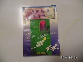 多体标准钢笔字帖（32开，1997年1版1印，有黄书斑，品相详见图S）