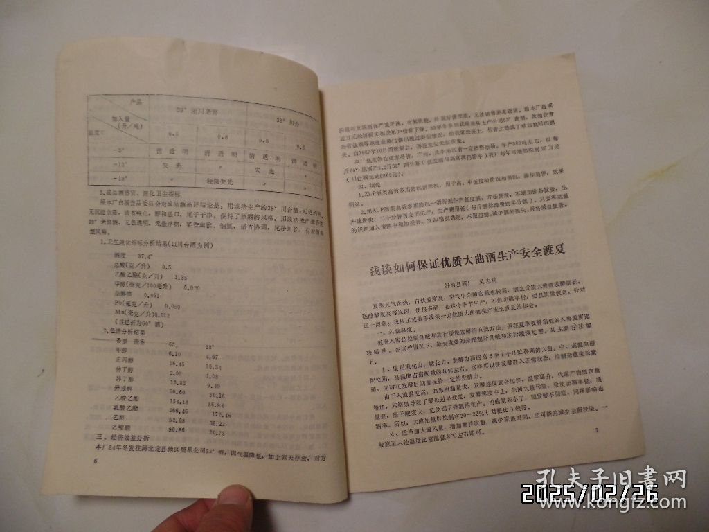 安徽酿酒（16开，1989年第2期，总第54期，有书斑、折痕，详见图S）
