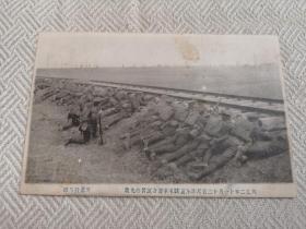 天津老明信片，1913年驻津各国军队联合军事演习，英国军队