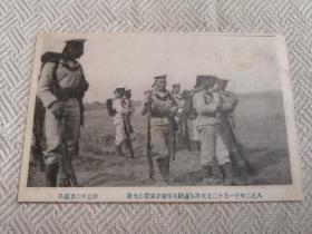 天津老明信片，1913年驻津各国军队联合军事演习，澳大利亚士兵